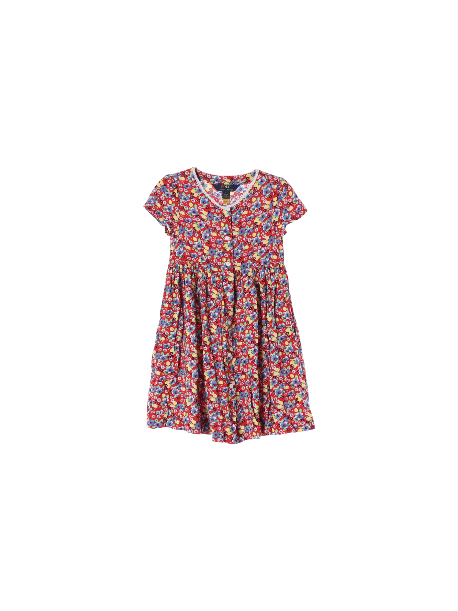 랄프로렌 셔링 레드 튜닉원피스 5y 0