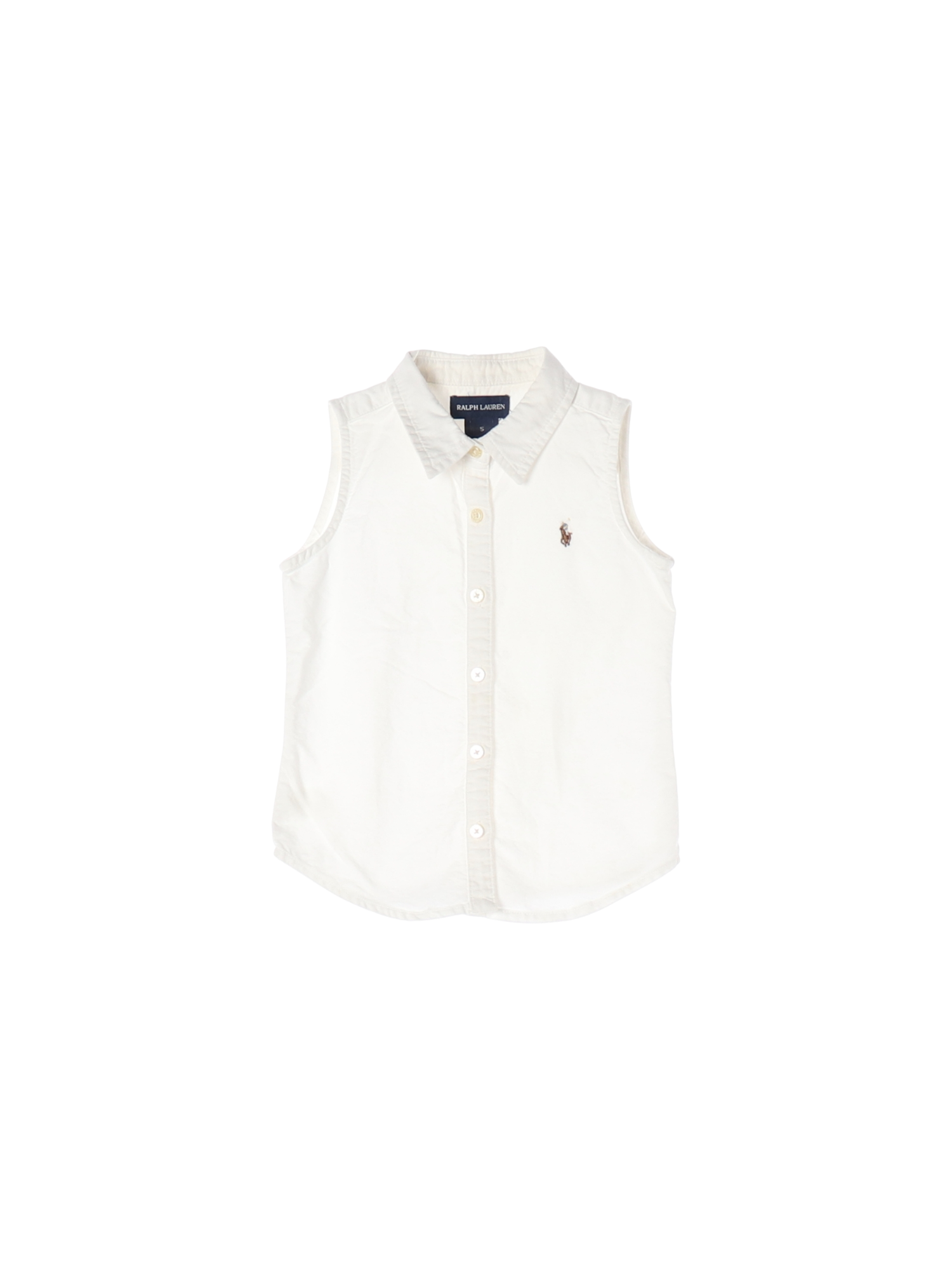 랄프로렌 단추 화이트 와이셔츠 5y 0