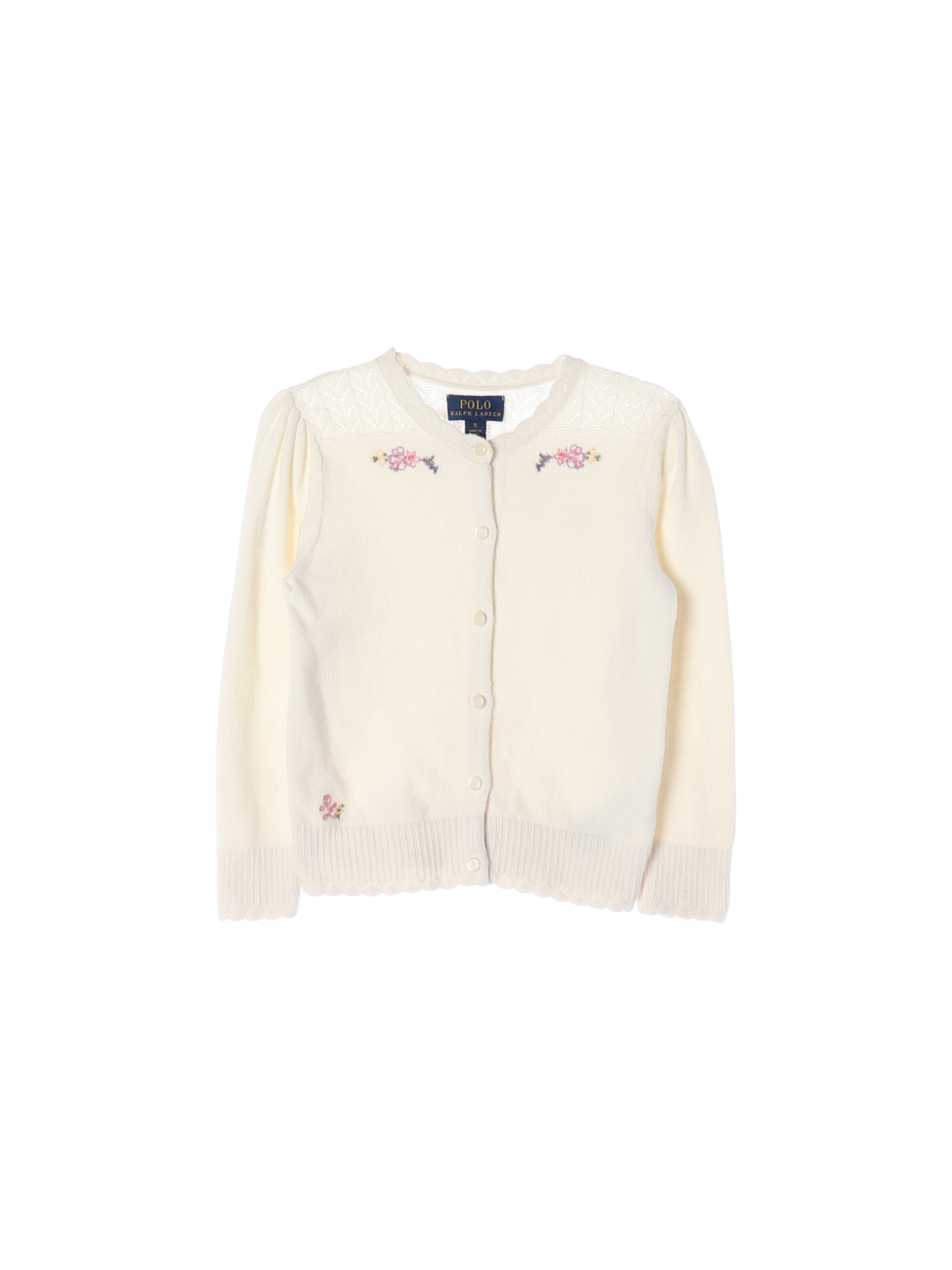 랄프로렌 단추 베이지 가디건 5y 0