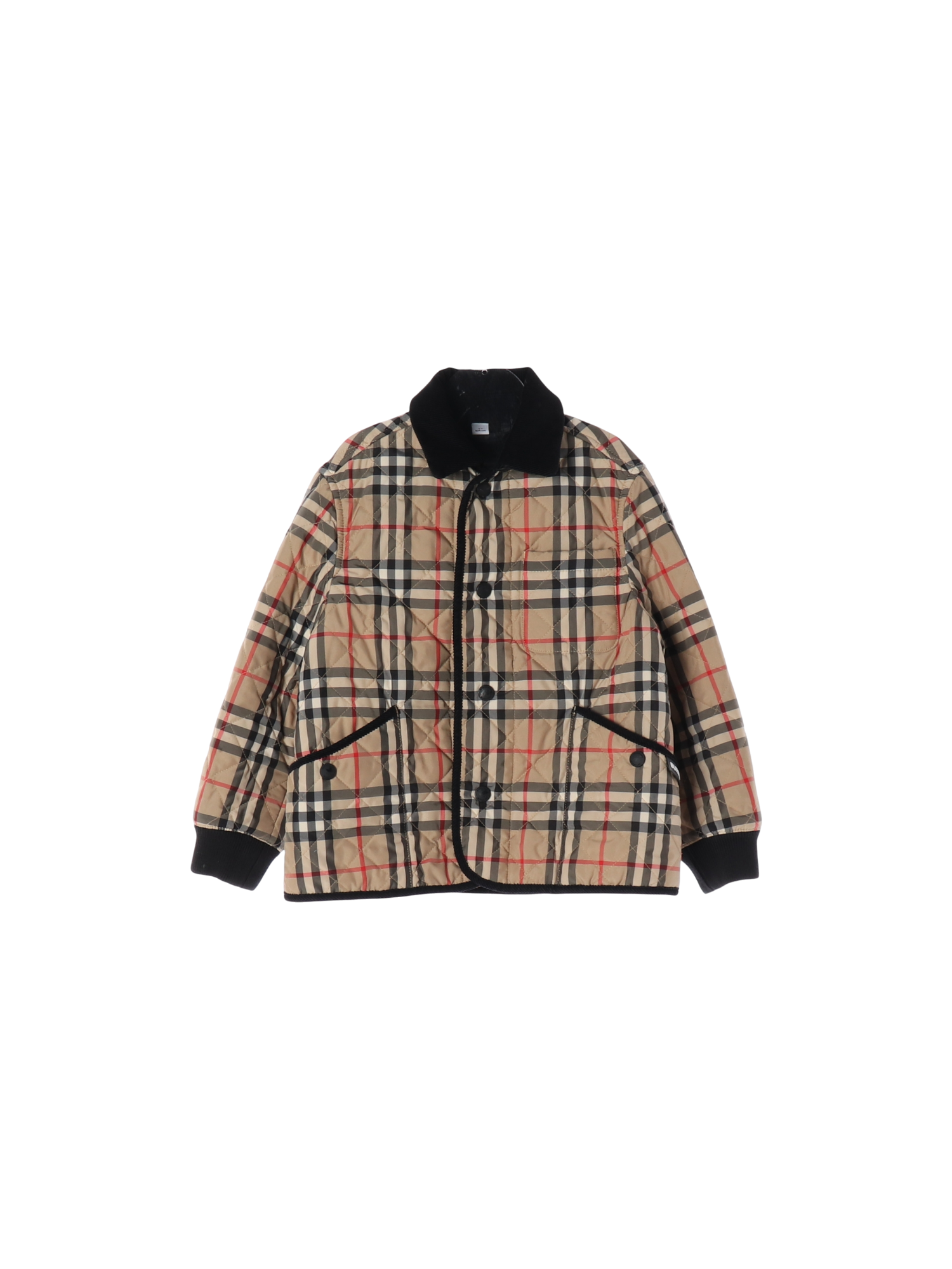 버버리 퀼팅 베이지 트럭커 4y 0