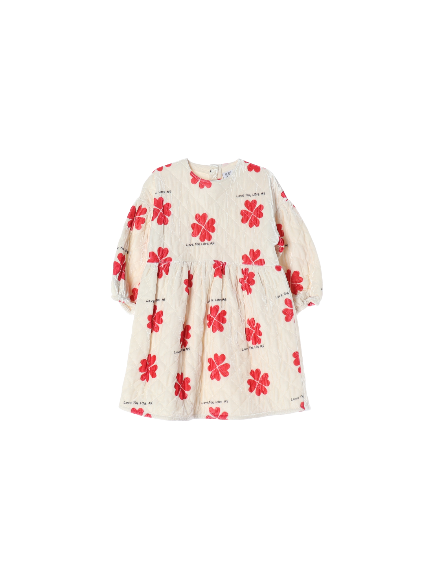 보러브스 퀼팅 베이지 드레스 6-7y 0