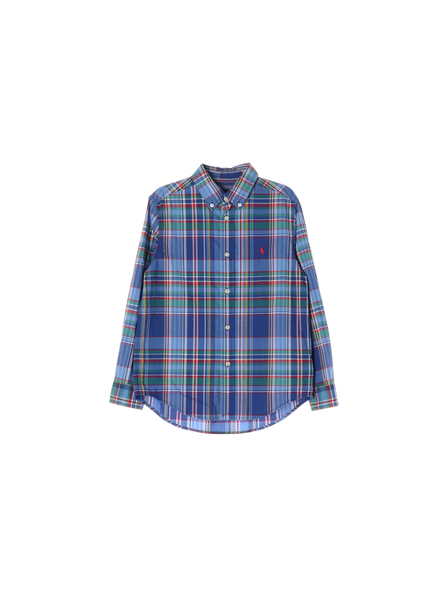 랄프로렌 단추 블루 셔츠 7y 0