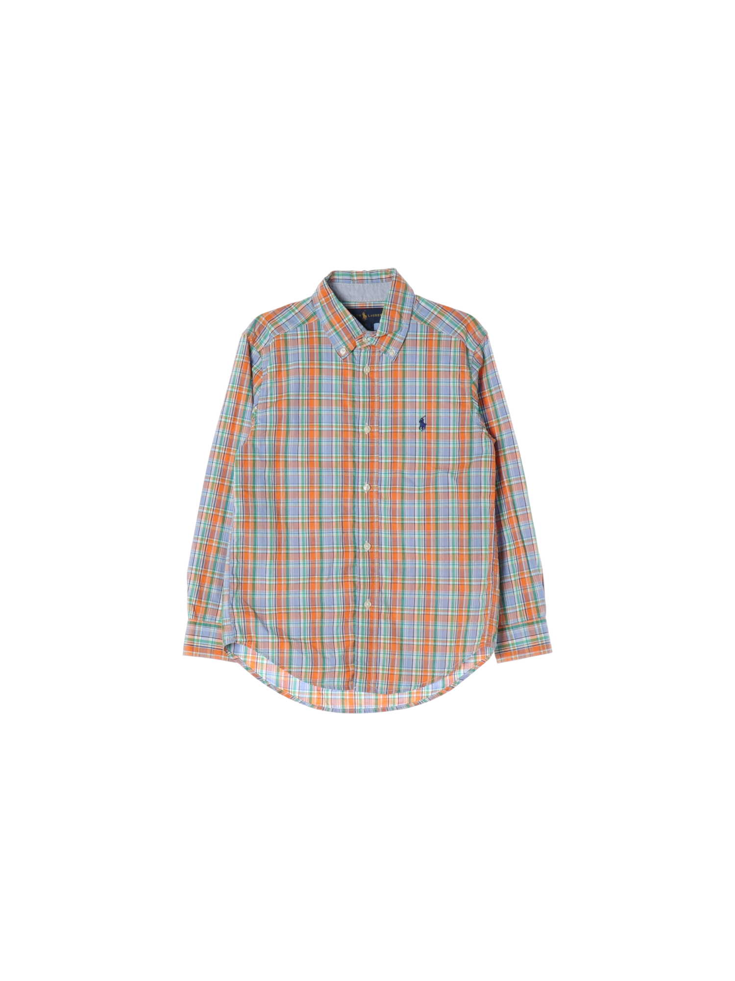 랄프로렌 단추 블루 셔츠 6y 0