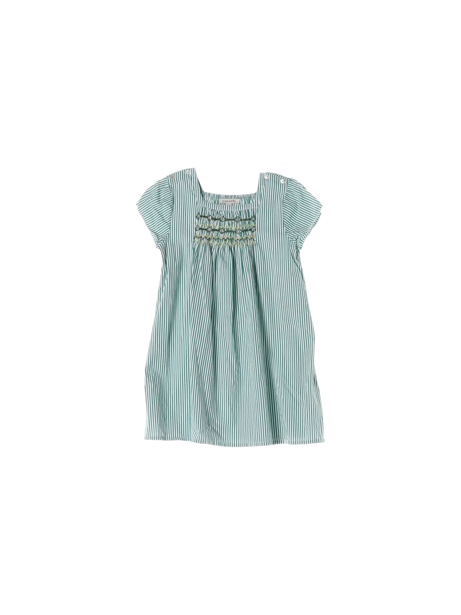 카라멜 셔링 그린 드레스 8y 0