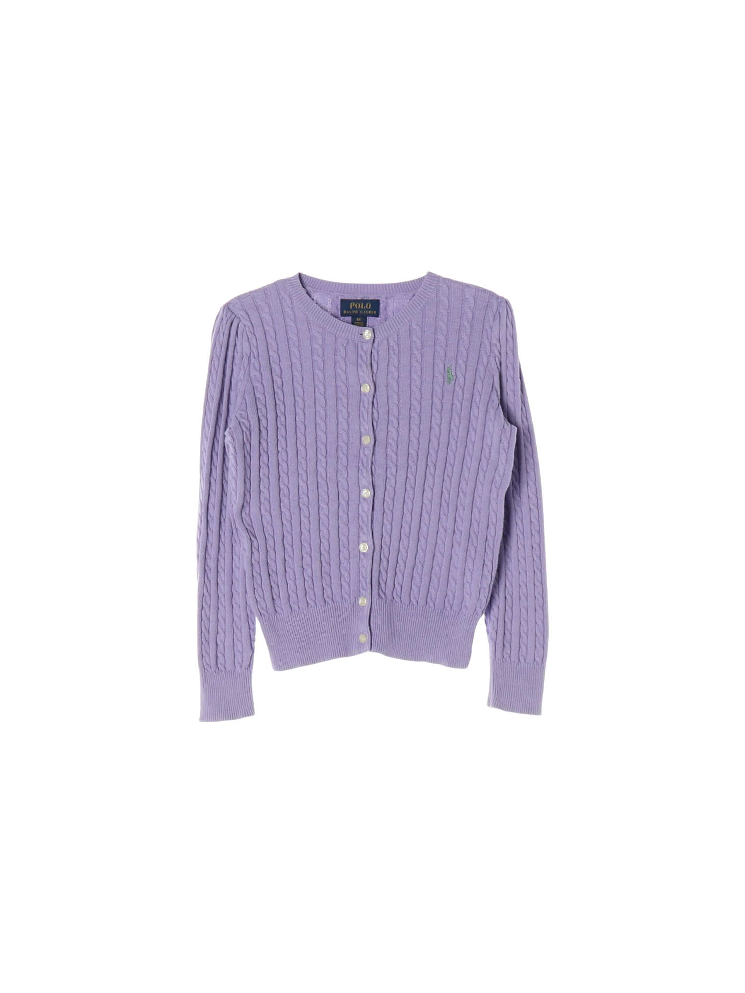 랄프로렌 단추 퍼플 가디건 6y 0