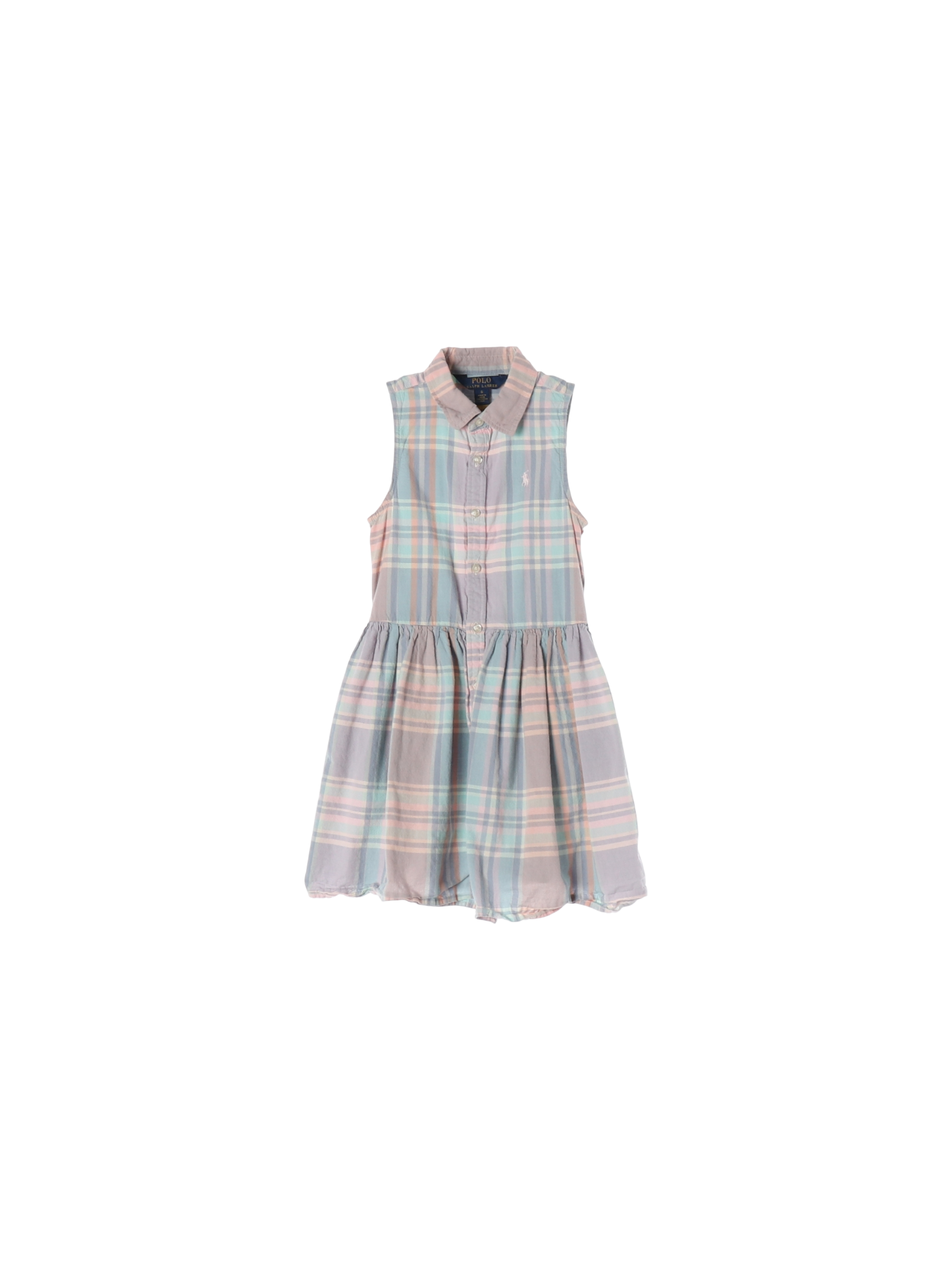 랄프로렌 단추 스카이블루 셔츠원피스 6y 0