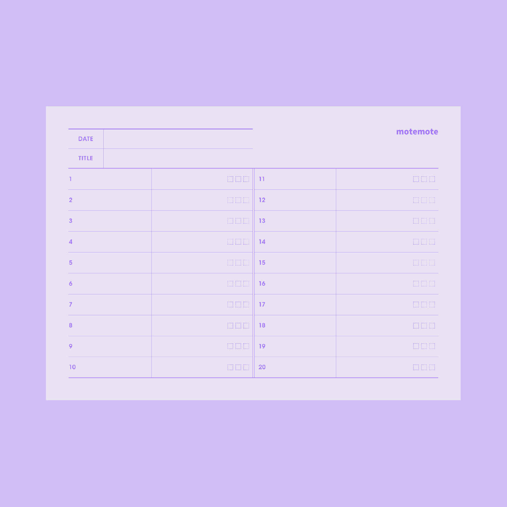 [PDF]메모블럭 팩 - 단어장 (10 colors) PNG