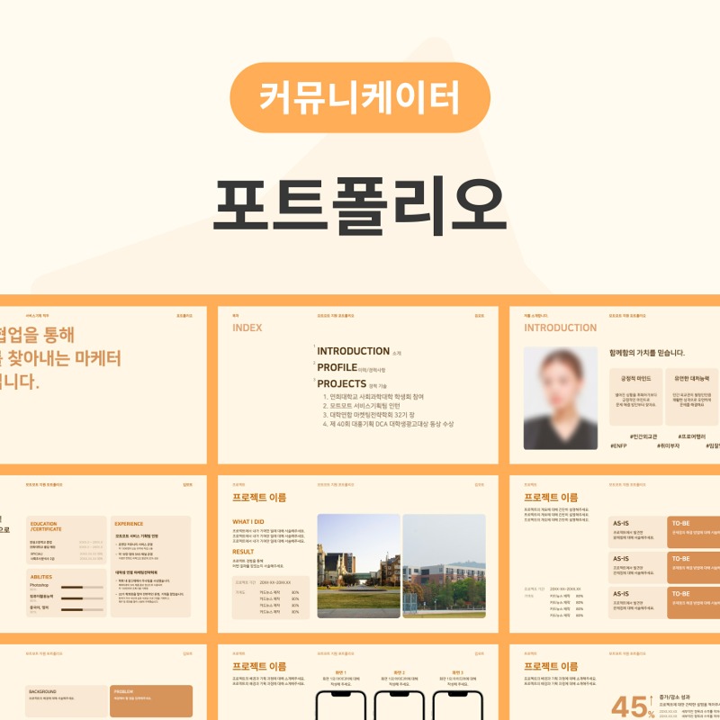 [PDF][PPT] 포트폴리오 (커뮤니케이터 ver.)