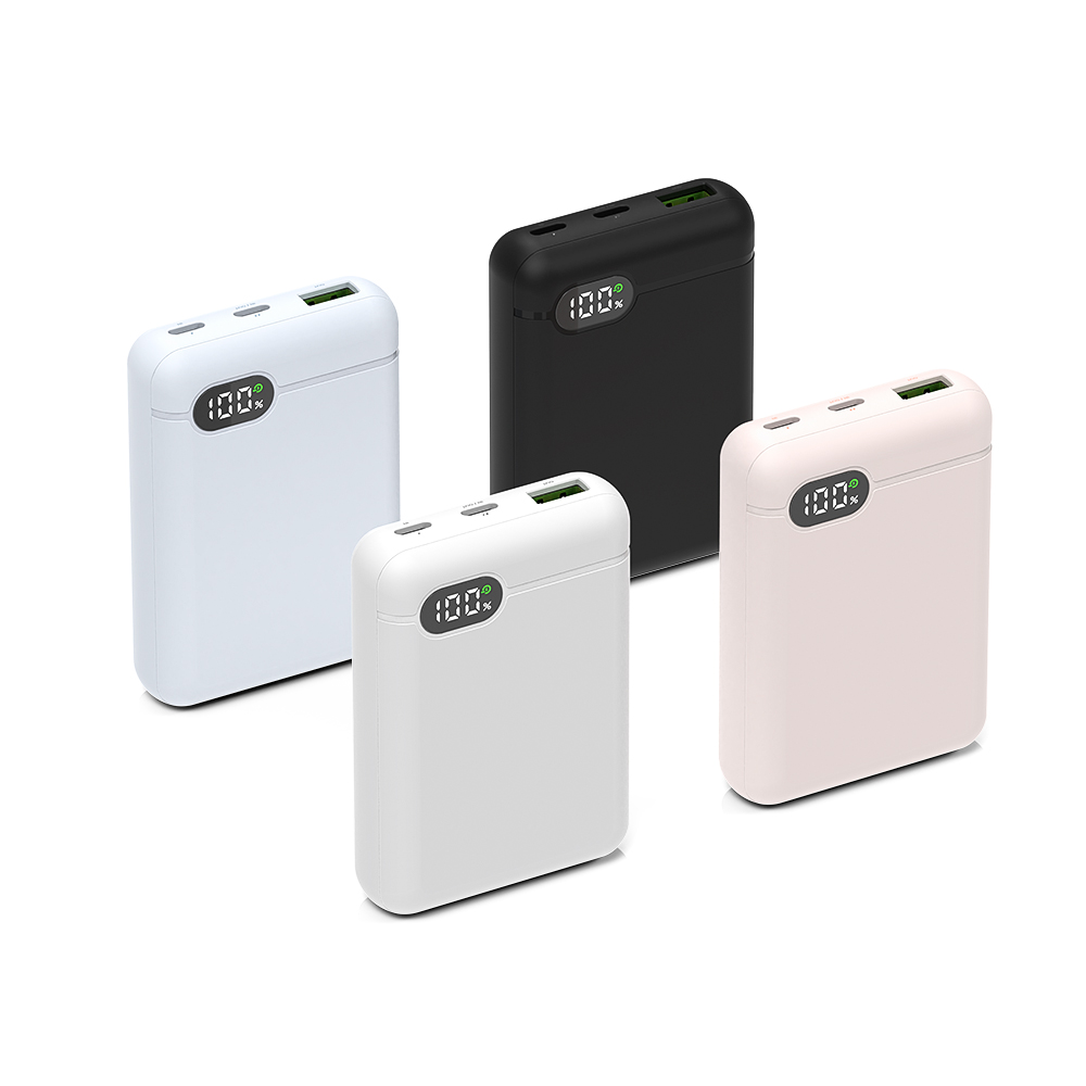 리큐엠 10000mAh 잔량표시 고속충전 휴대용 보조배터리 QP1000C