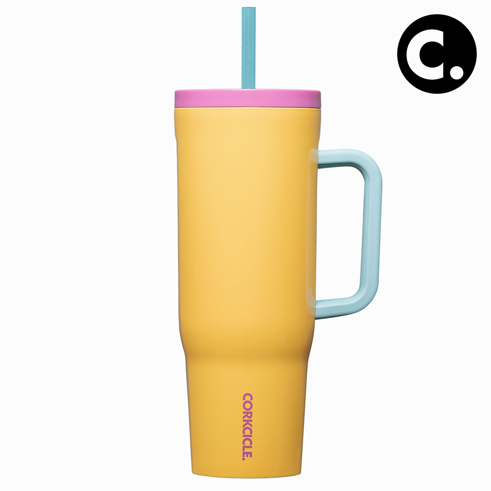 콕시클 크루저 40oz 스텐 보냉 텀블러 대용량 손잡이 빨대 1180ml