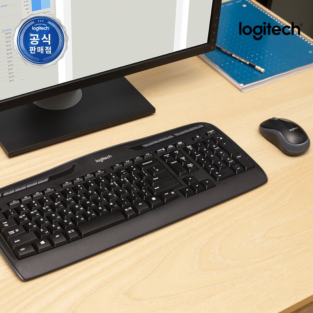 로지텍코리아 공식 MK330R 콤보 무선 키보드 마우스 세트