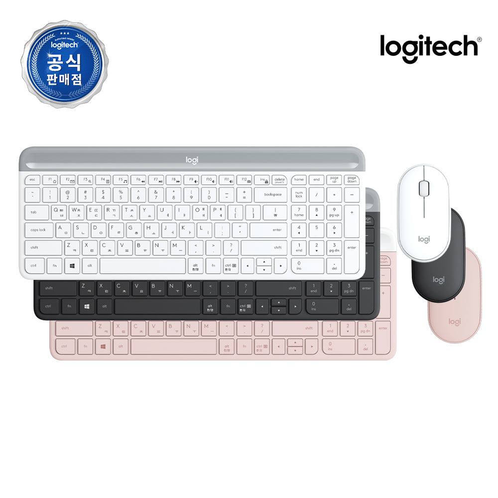 로지텍 코리아 MK470 슬림 무선 키보드 마우스 세트