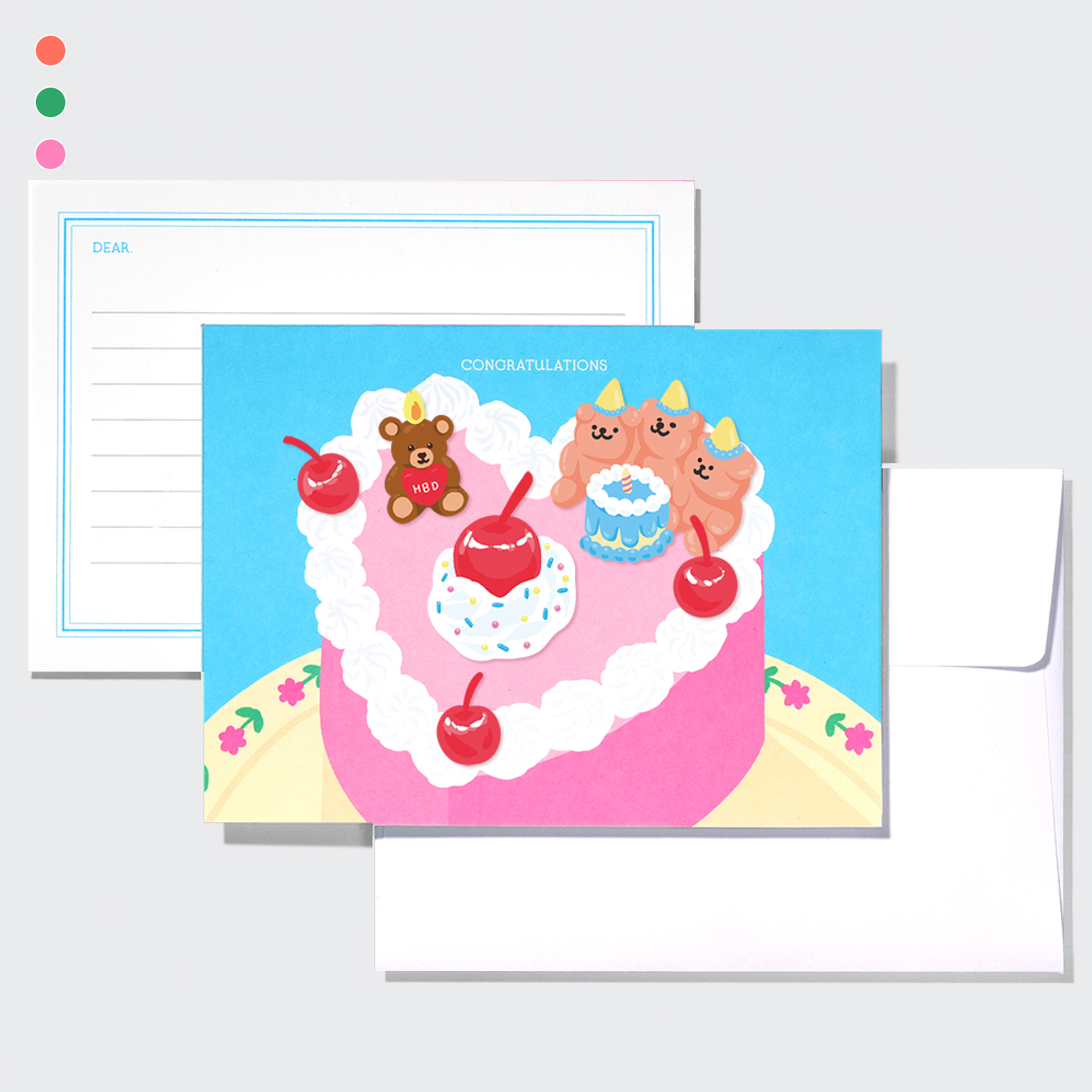 데코레이션 카드(엽서+스티커)