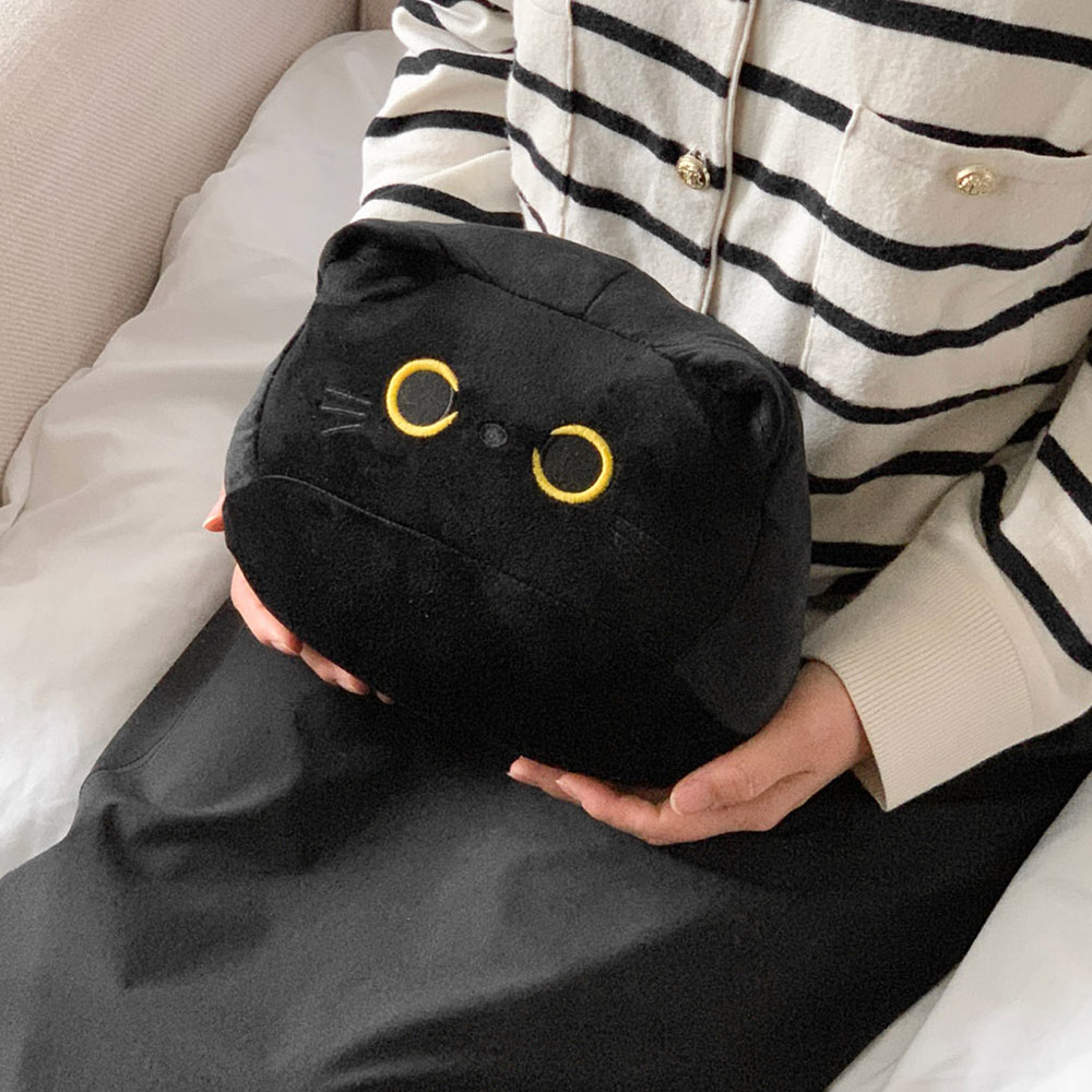 귀여운 말랑말랑 모찌 깜냥이 고양이 애착 낮잠인형 쿠션 집순이 집들이 친구 커플 생일 선물