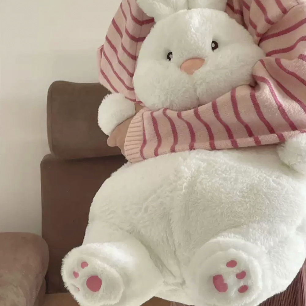 안고자는 보들보들 귀여운 토끼 뚠뚠이 애착 집들이 친구 커플 선물용 봉제 인형 60cm
