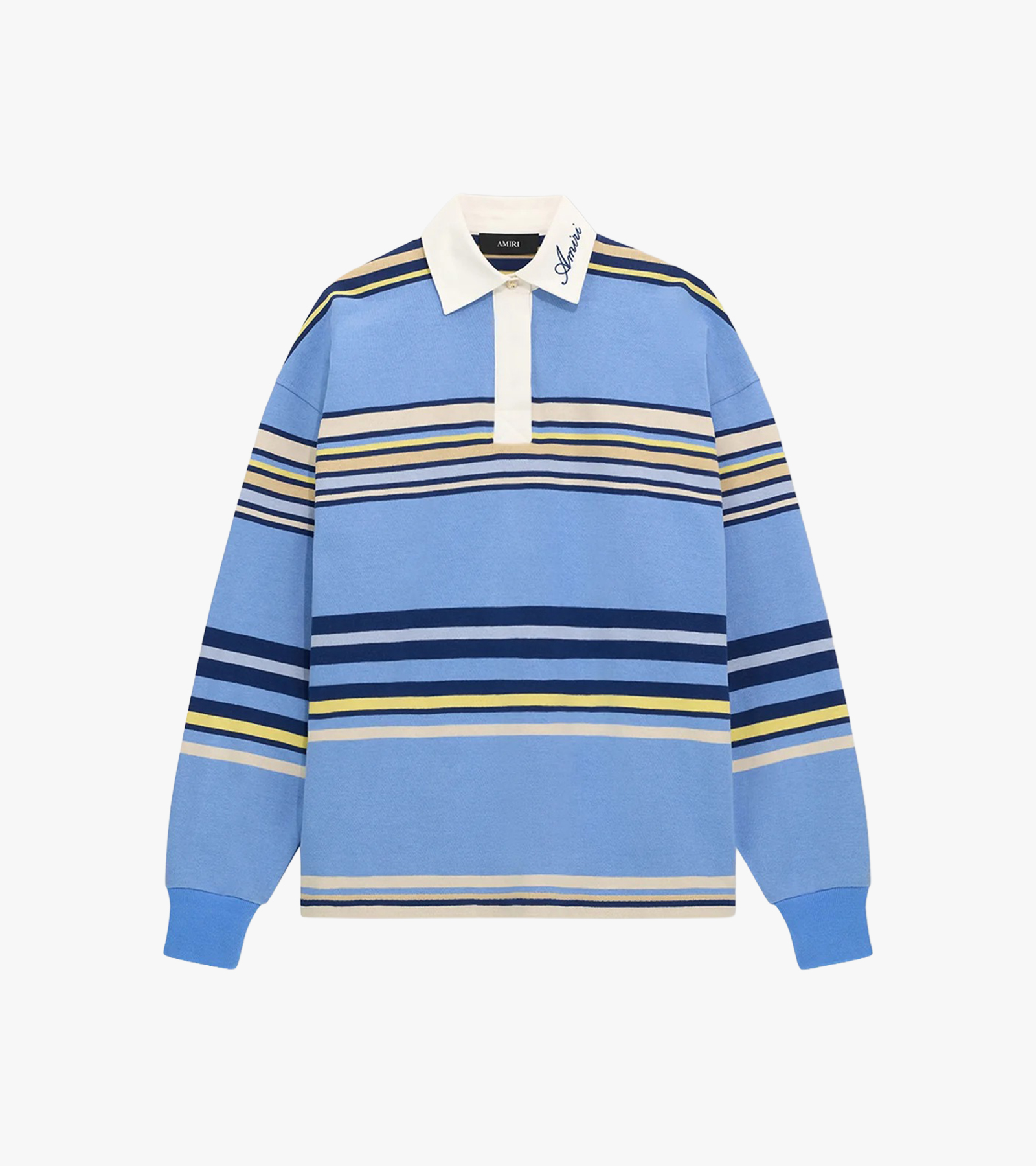 Striped Os LS Polo
