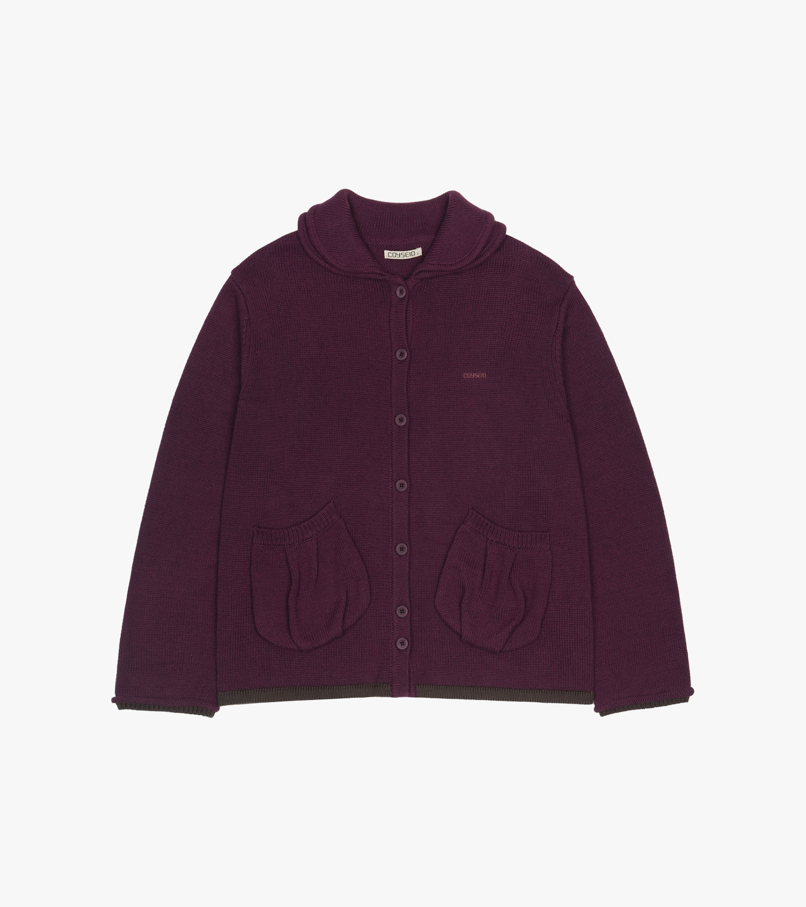 Double Collar Knit Jacket