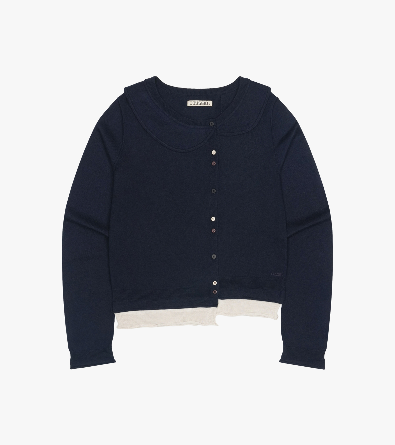 Round Collar Knit Cardigan