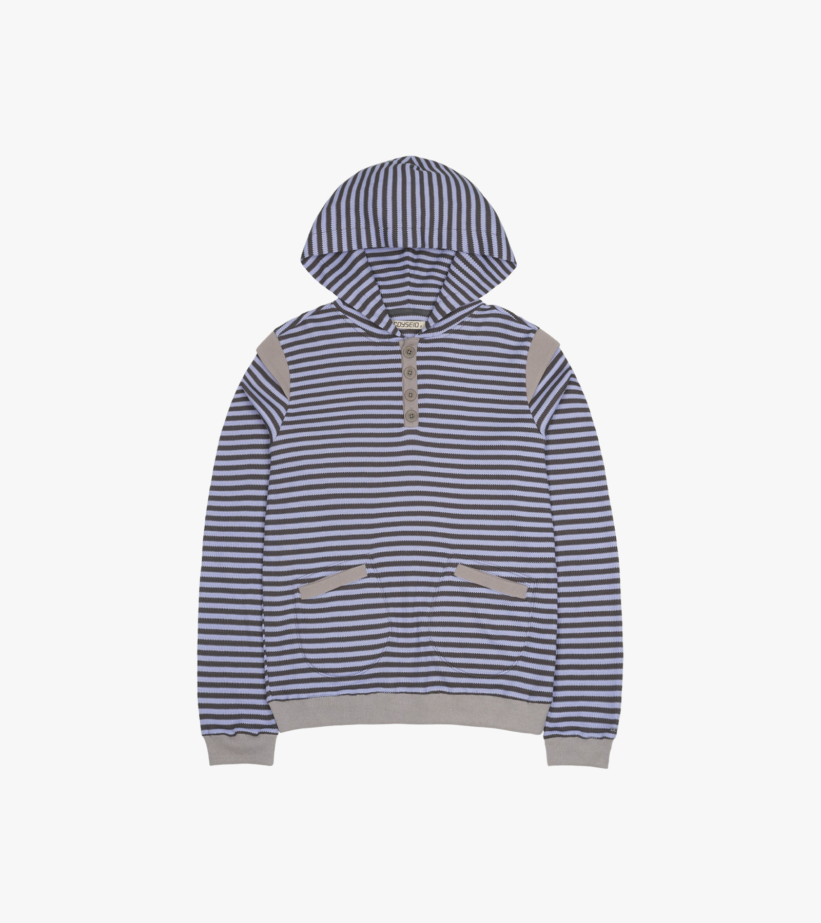 Striped Flared Sleeve Hoodie