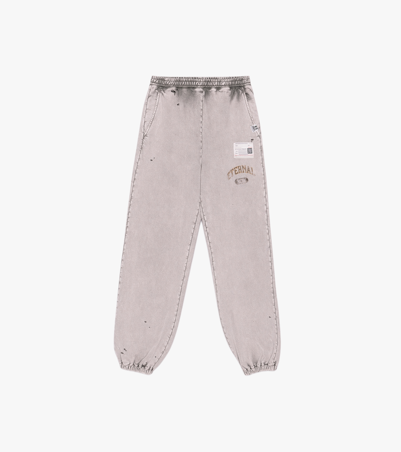 Bleached Collage Print Pants