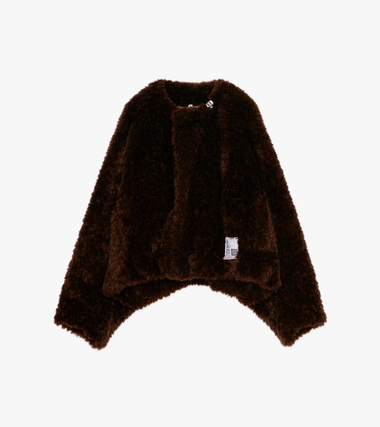 Roll-up Hem Faux Fur Blouson