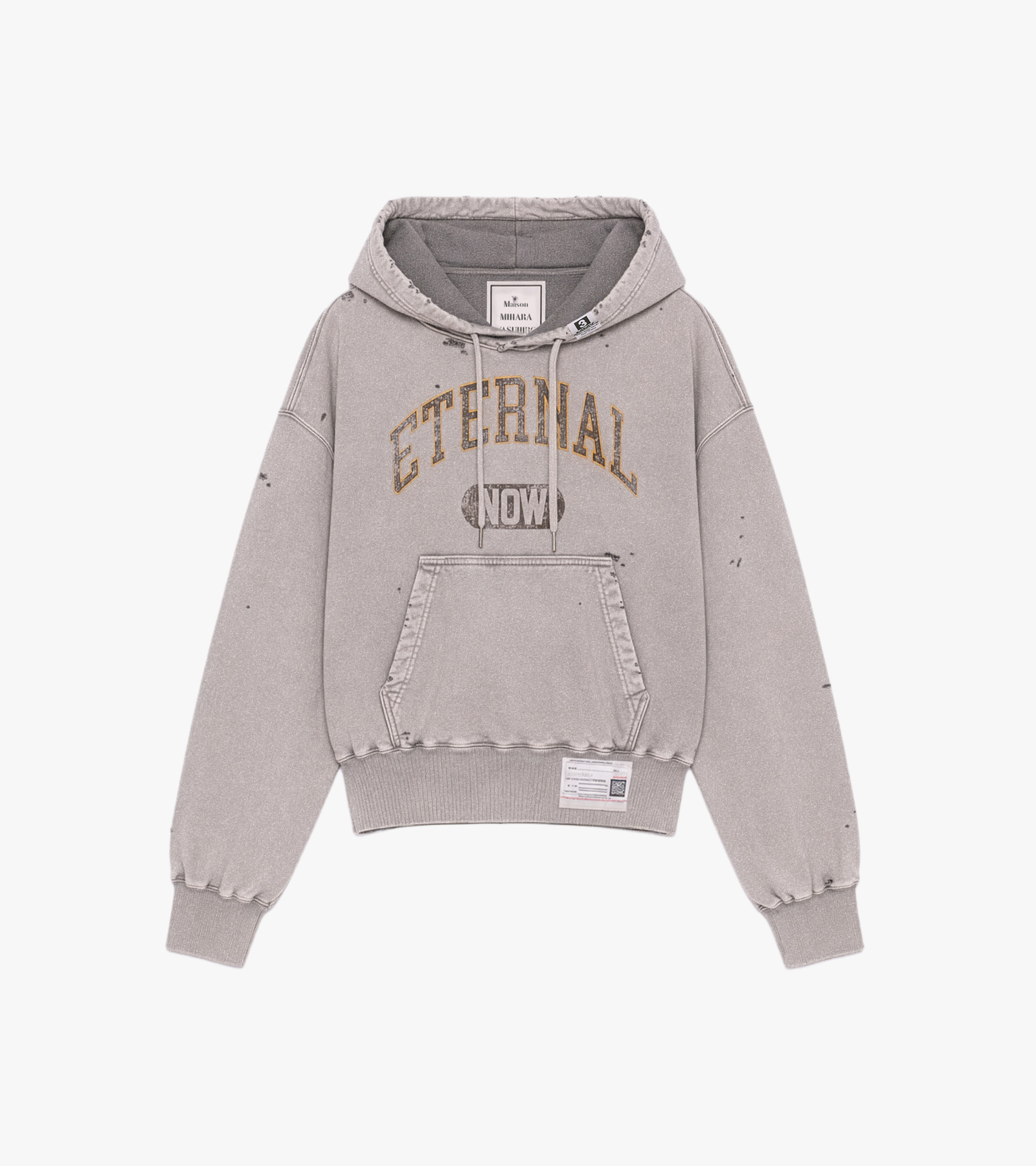 Bleached Collage Print Hoodie