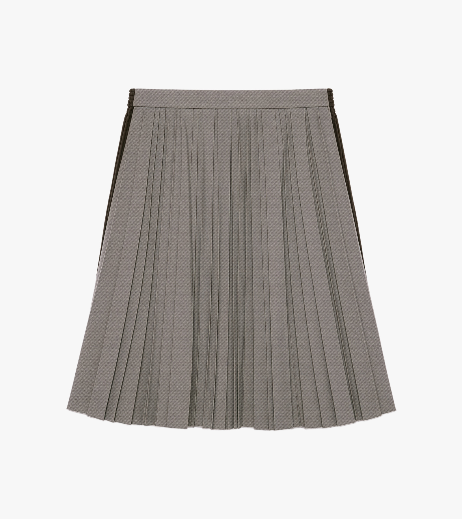 Combined Pleats x Corduroy Skirt