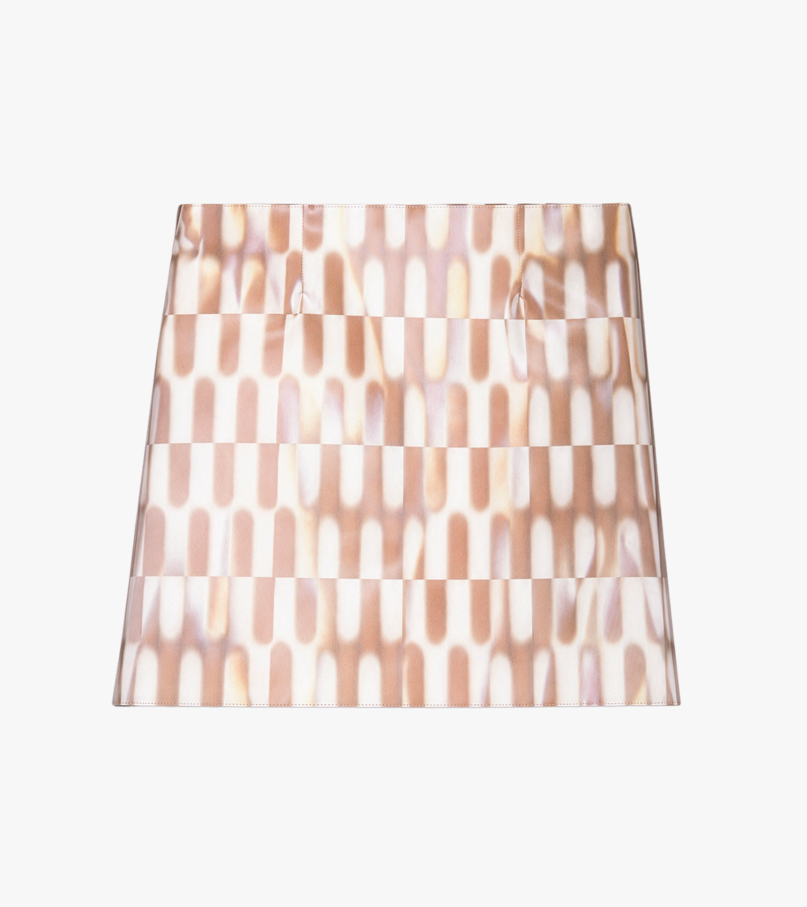 Lenticular Patch Front Mini Skirt