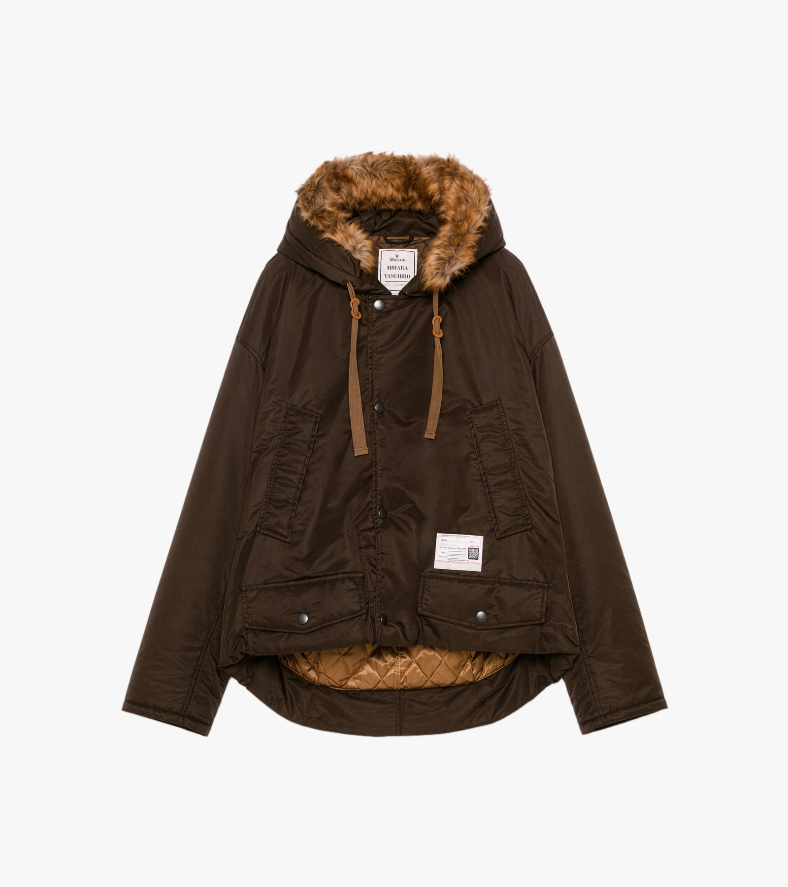 Bottom Folded Hooded Blouson