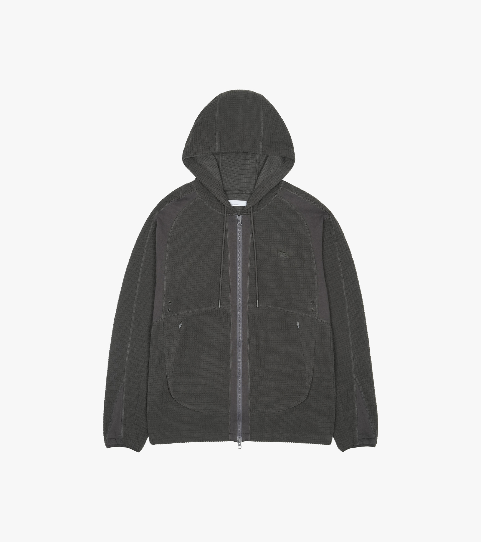 Grid Zip-up Hoodie