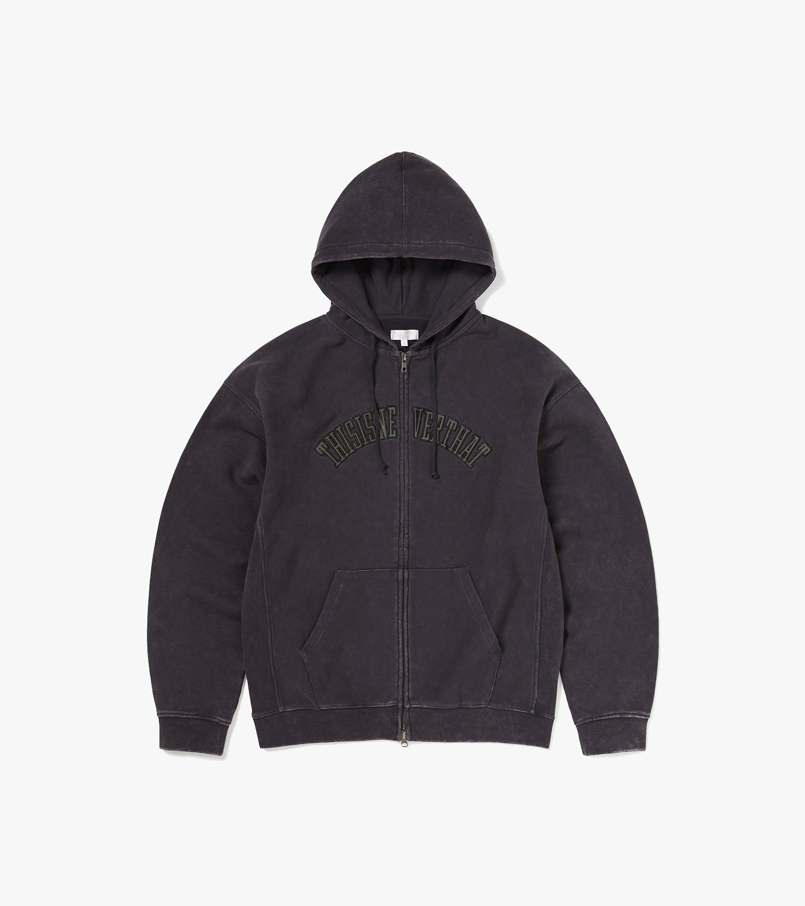Applique Zip Up Hoodie