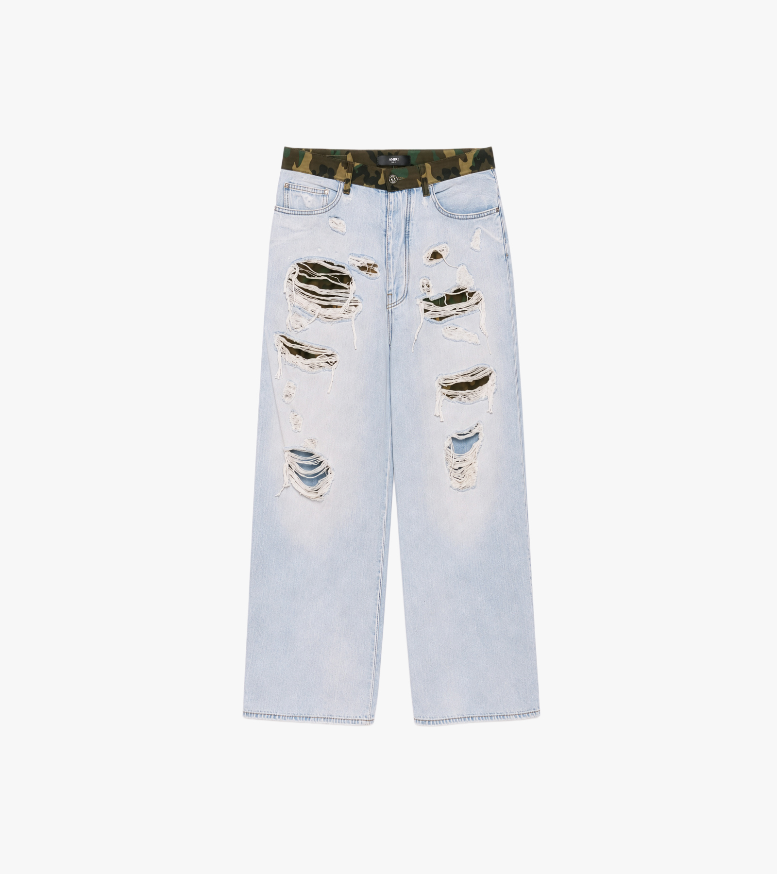 Camo Waist Distr Baggy Jean