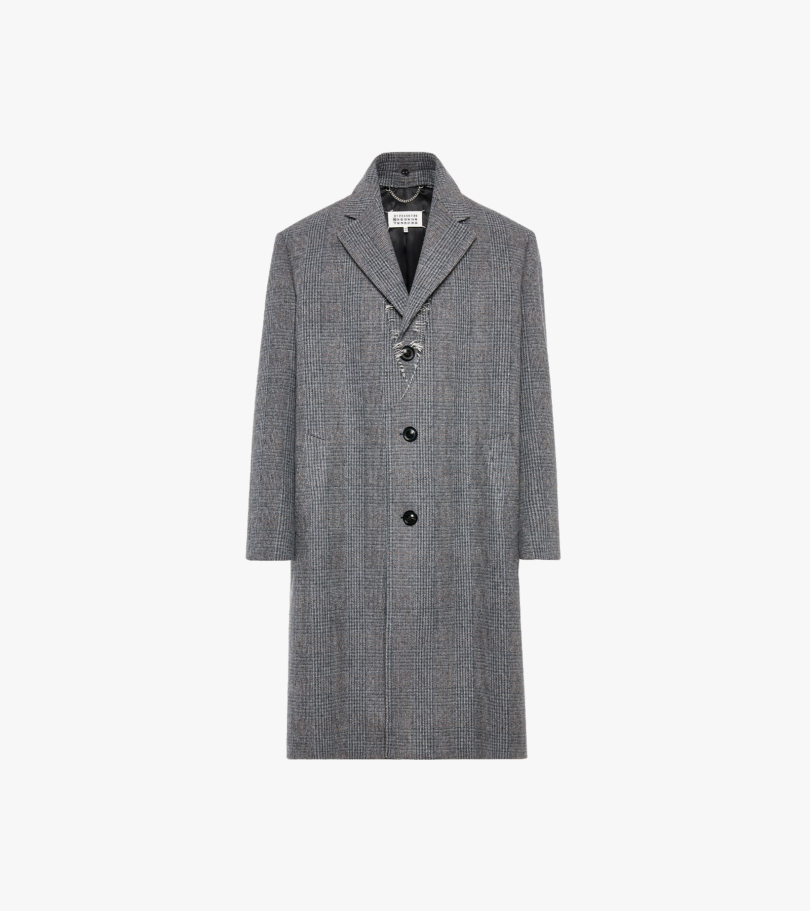 Folded Collar Wool Overcoat