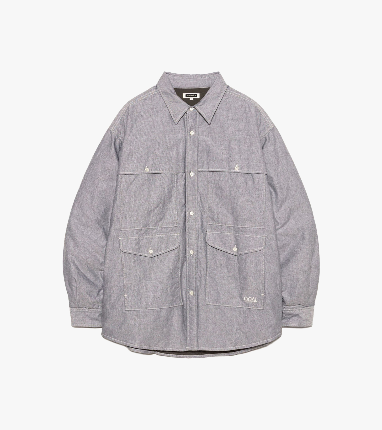 OOAL Cotton Oxford Cruiser Shirt Jacket