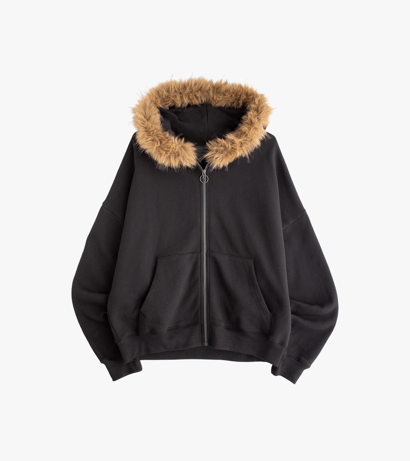 Fur Trim Hoodie