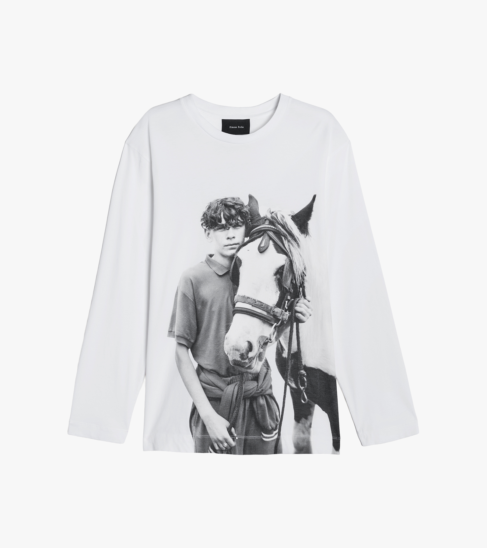 Pony Kid Print Long Sleeve T-Shirt