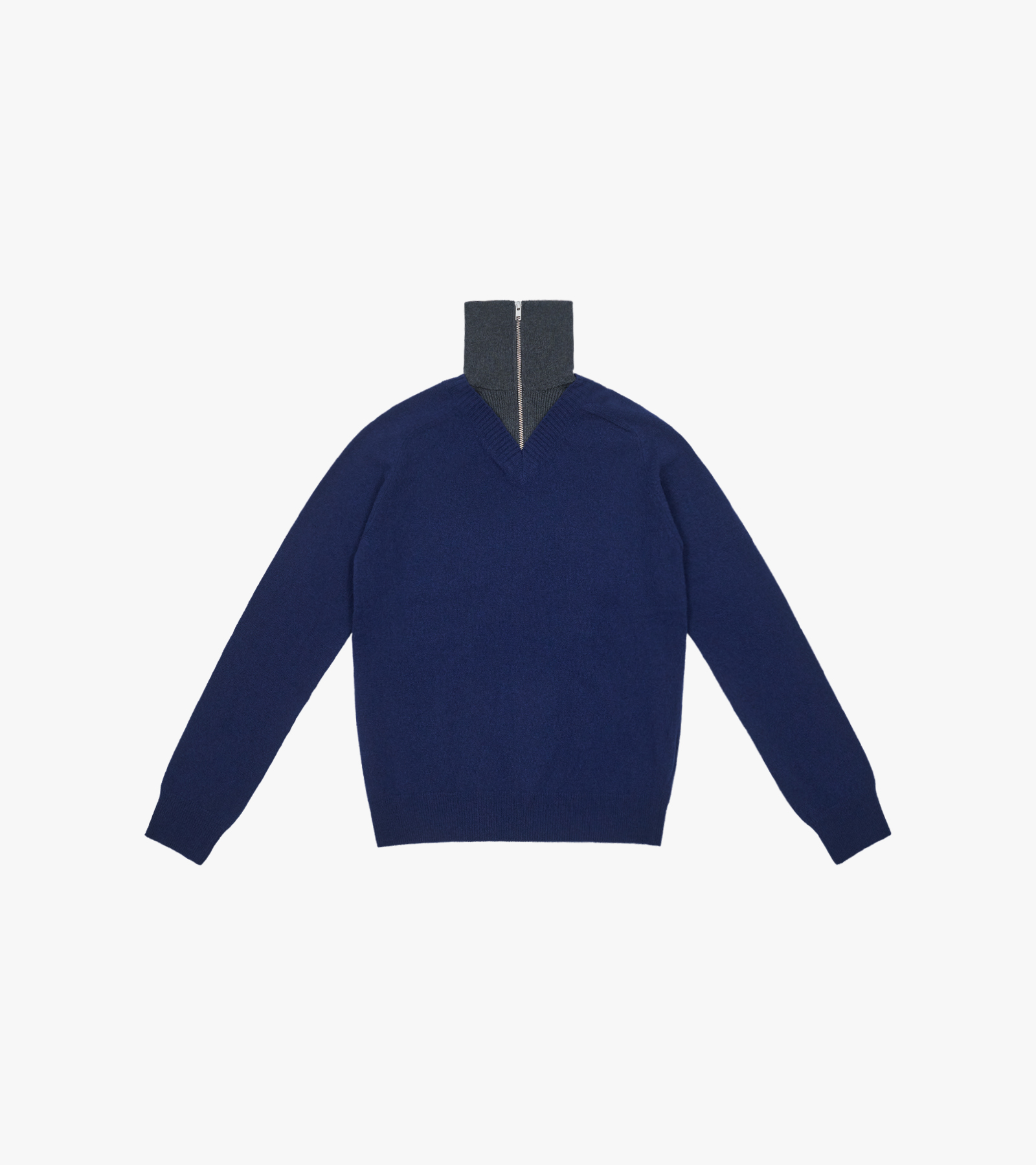 Layered Neckline Pullover Sweater