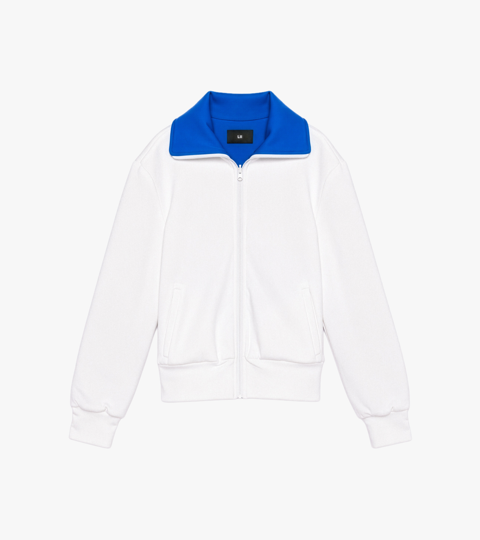 Reversible High-Neck Zip Jersey Jacket