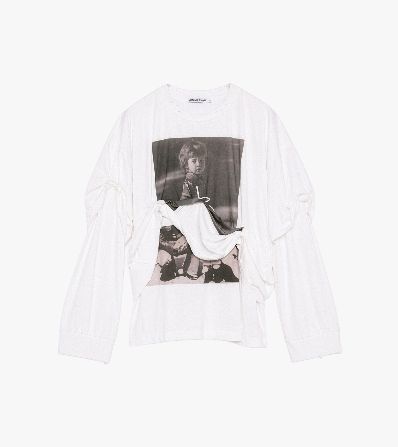 Family Double Distressed LS Tee