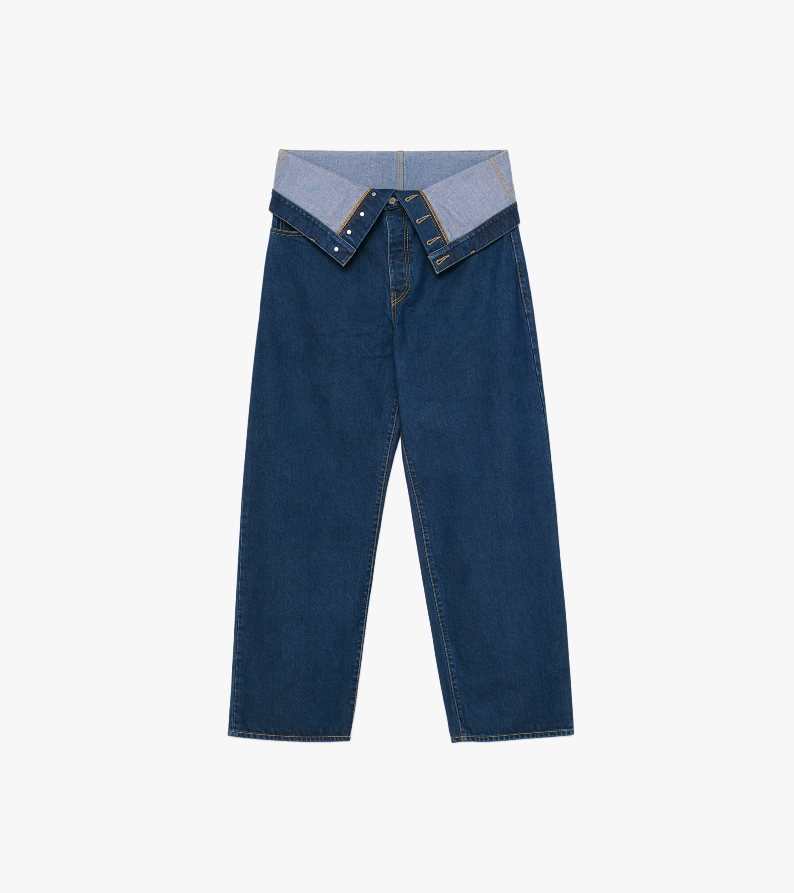 W Waist Blue Pants