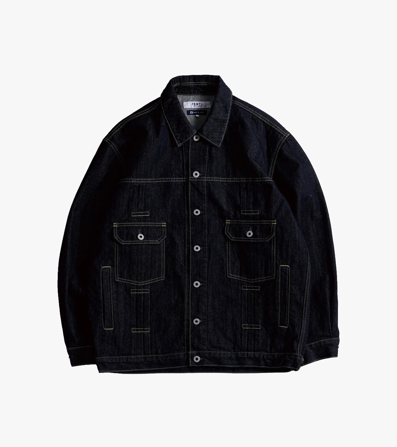 Pleats Denim Jacket Rinse