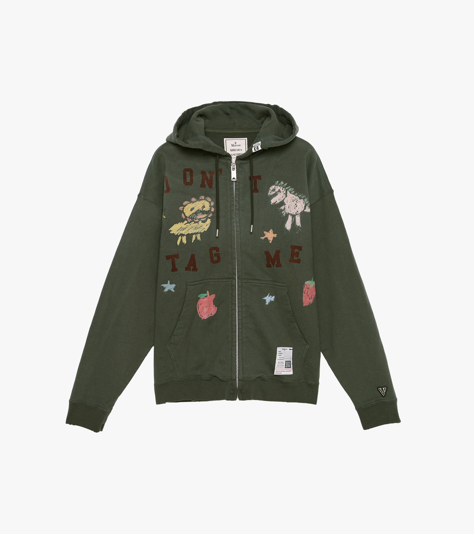 Kids Doodle Printed Zip-up Hoodie