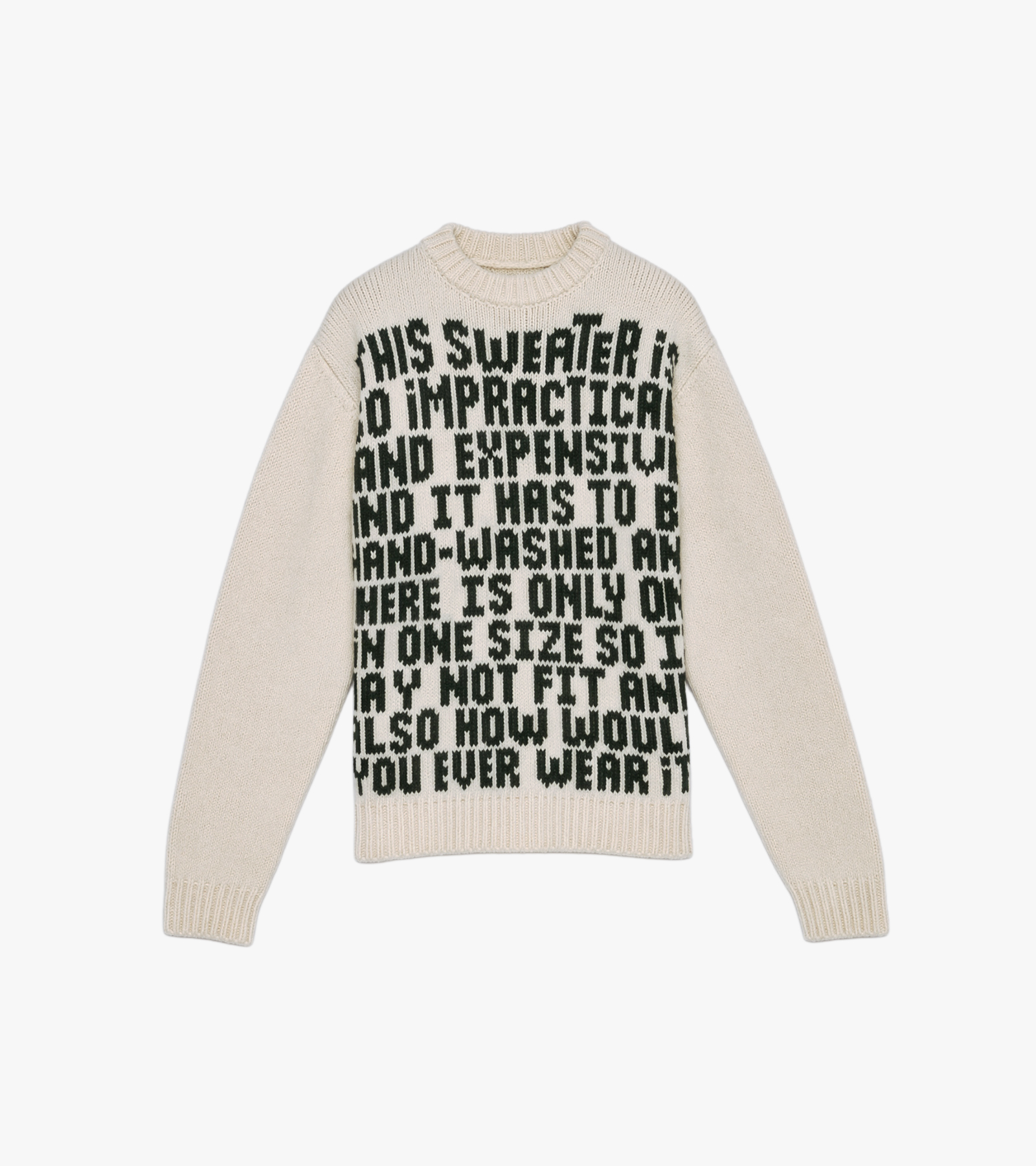 Unisex Text Sweater Knit