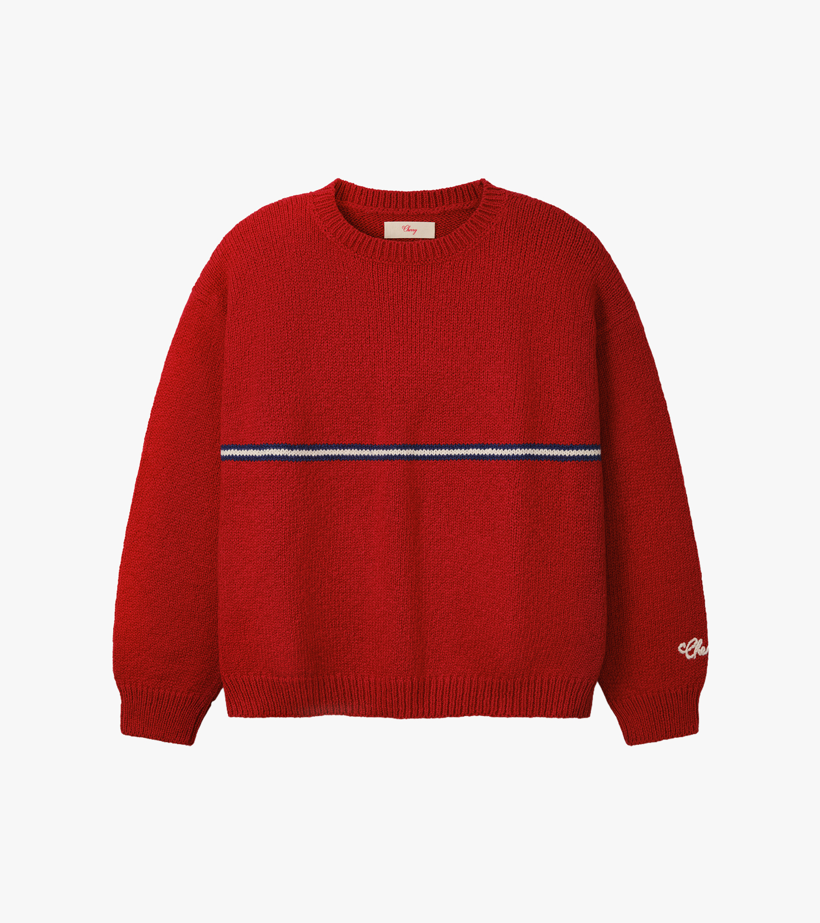 Striped Knit Crew