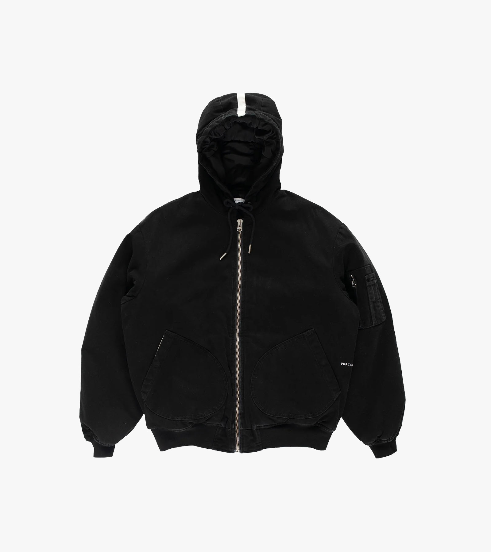 Hooded Flight Jacket Black