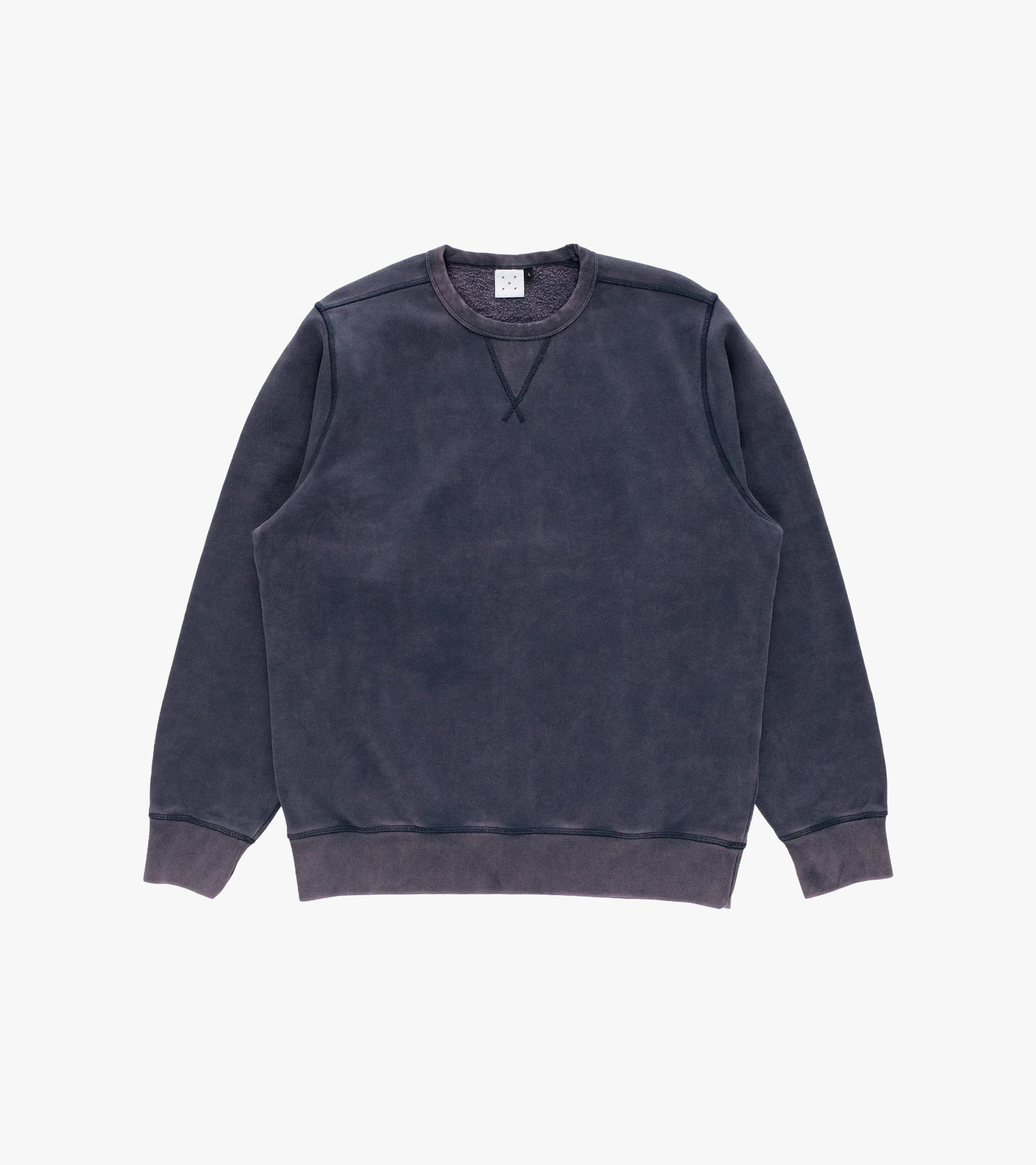 Logo Crewneck Sweat Washed Navy