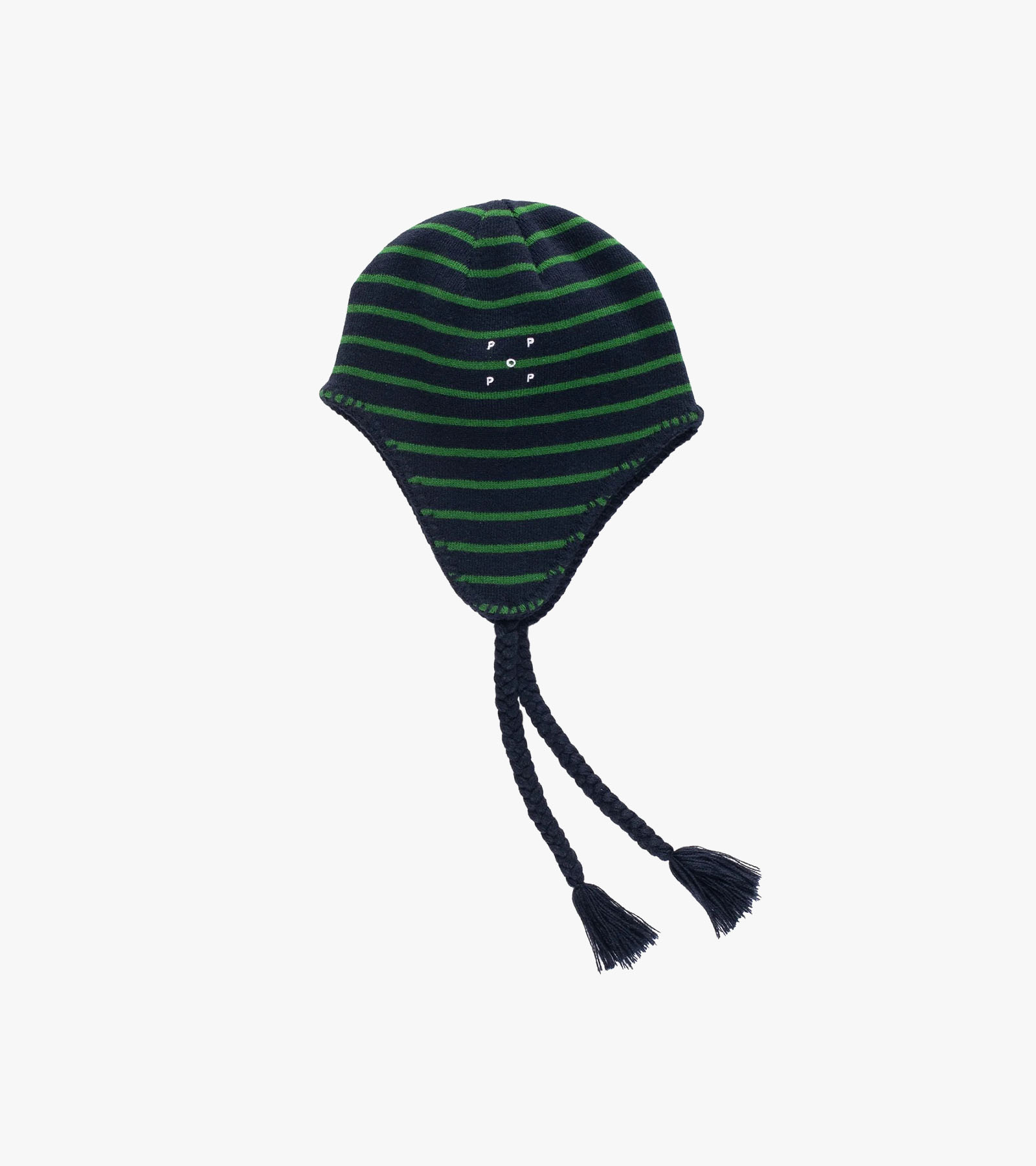 Reversible Earflap Beanie Navy/Juniper