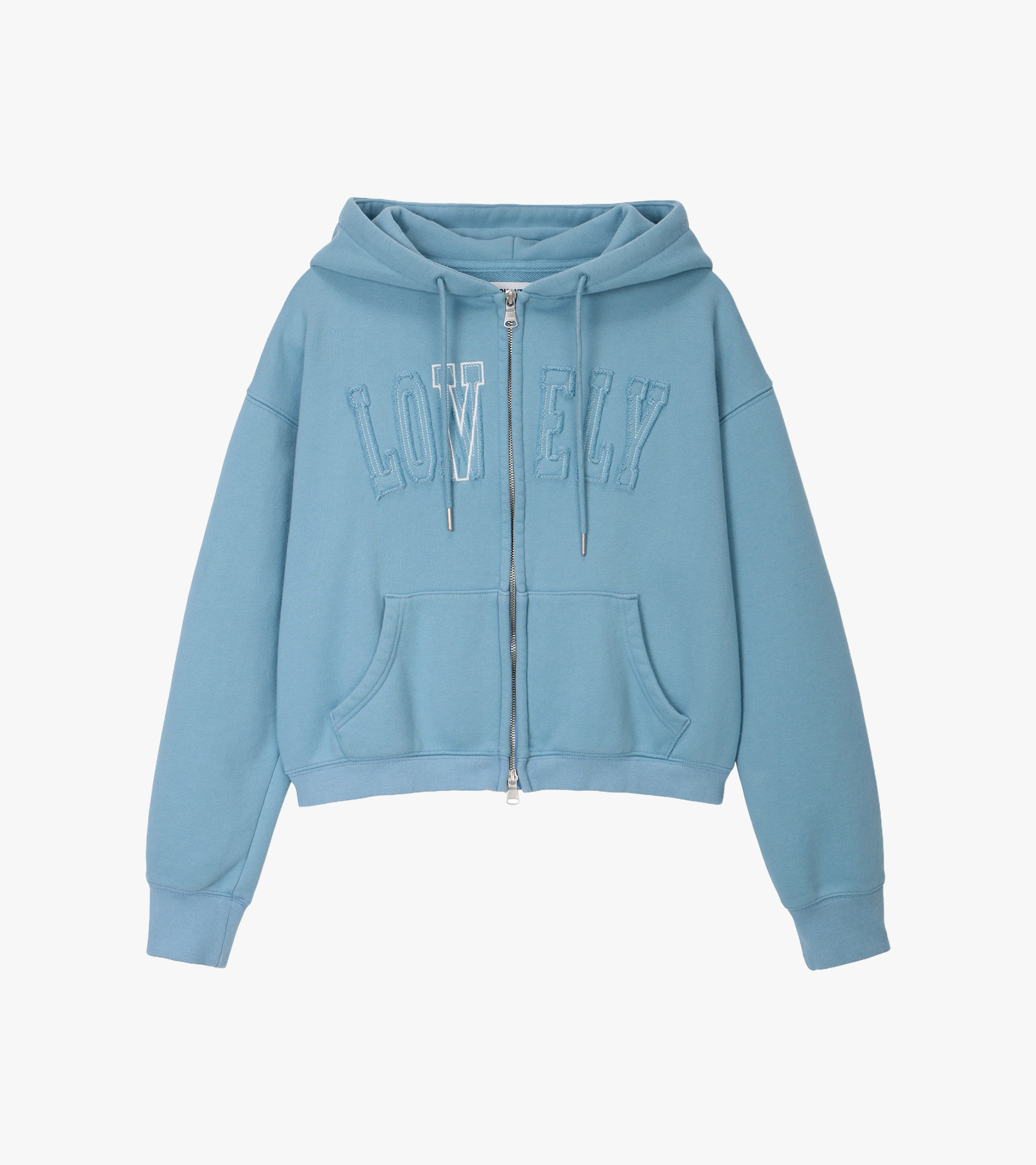 Lonely/Lovely Crop Hoodie Zip-up