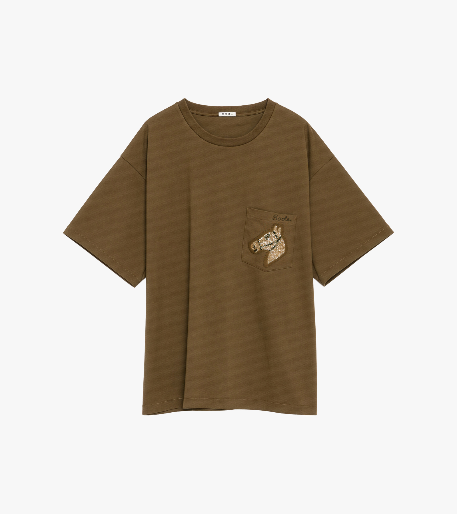 Sequin Pony Pocket Tee