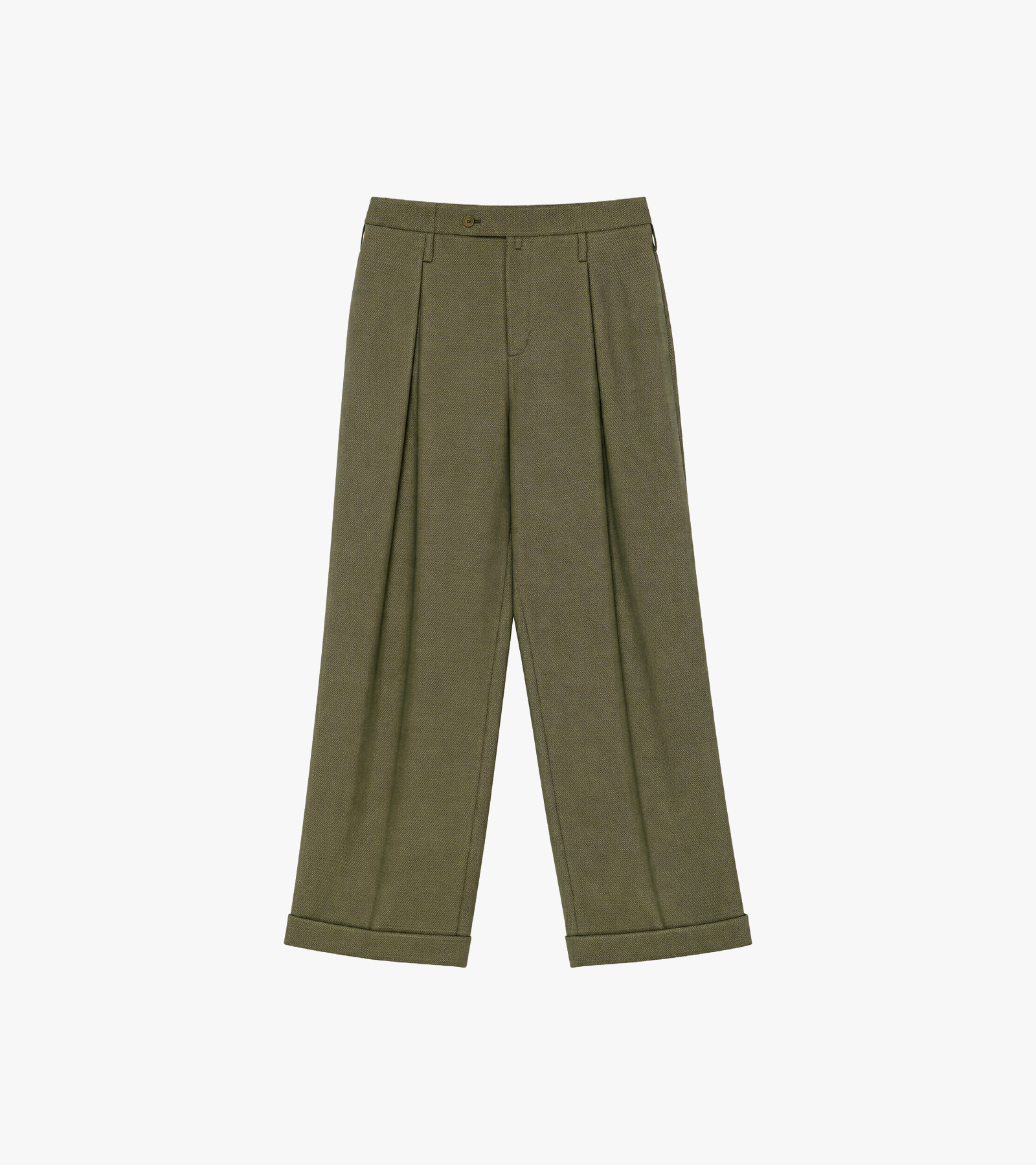 Double Inverted Tuck Trousers